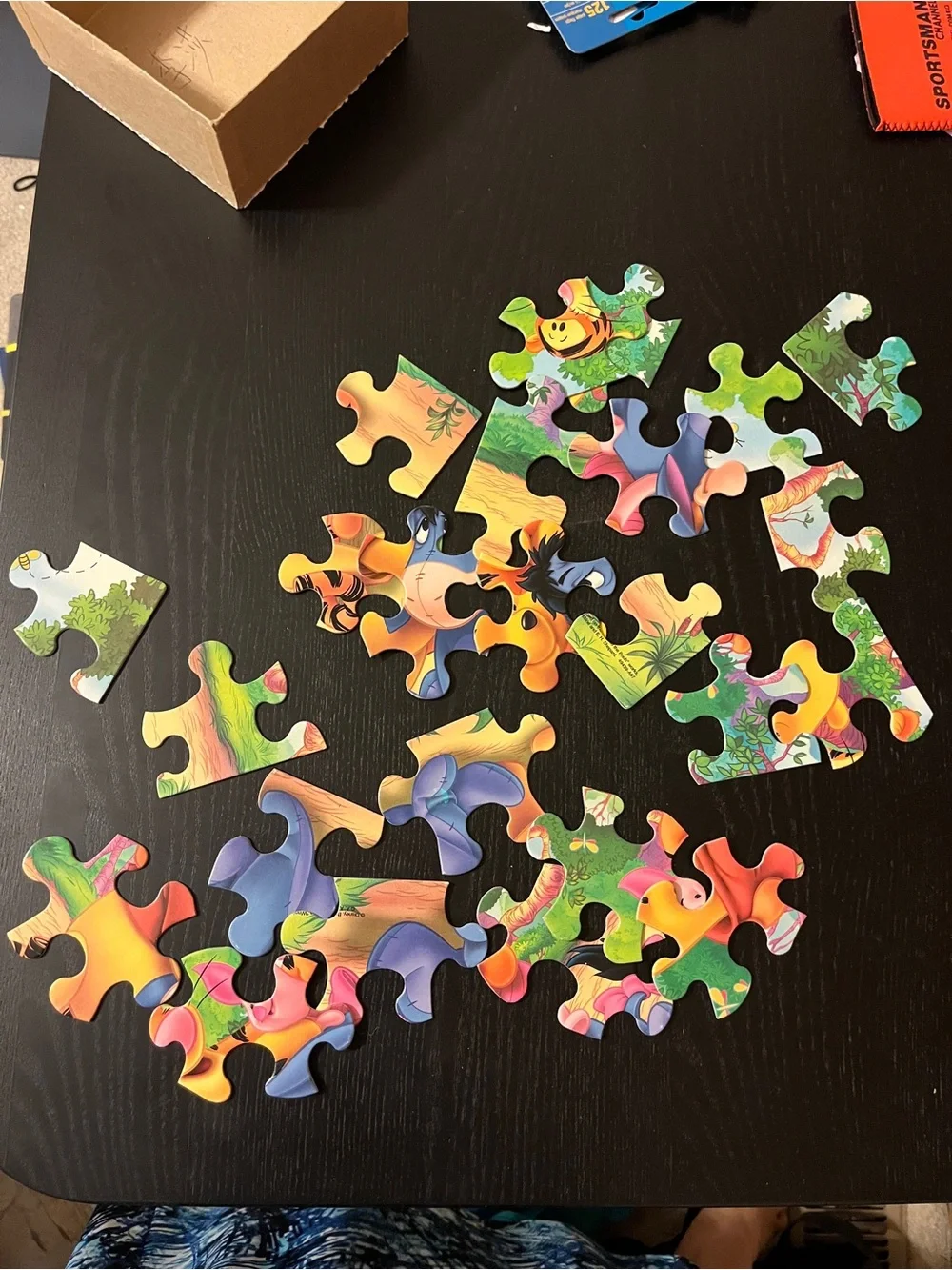 Disney Winnie the Pooh Puzzle with Purple Box